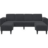  Kauč za dnevni boravak 3 pcs Crna 250 x 188 x 76 cm | Eponuda.ba