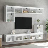 TV ormarići s LED svjetlima 2 kom bijeli 80x30x30 cm | Eponuda.com