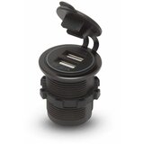 M.N.C. Vgradna USB vtilčnica za zamenjavo avto 12V vtičnice rdeča cene