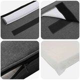  Tapecirani uzglavlje s uzglavljem Smeđa i tamno siva 120 cm | shoptok.hr