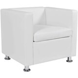  242213 Armchair White Faux Leather | shoptok.hr
