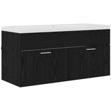  Kupaonski ormar Crni hrast 100 x 38,5 x 46 cm Konstruirano drvo | shoptok.hr