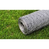 vidaXL Zicna mreza pocinkano jeklo 25x1 m srebrna | Shoptok.si