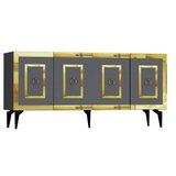 Hanah home karya - anthracite, gold anthracitegold console | ePonuda.com