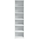  Visoka komoda bijela 45 x 41 x 185 cm od konstruiranog drva | Eponuda.com