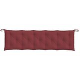  Jastuk za vrtnu klupu prošarano crvena vina 180x50x7cm tkanina | Eponuda.com
