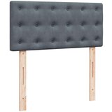 vidaXL Otomanski posteljni okvir z vzmetnicami siv 180x200cm žamet | Shoptok.si