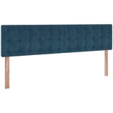  Otomanski okvir kreveta s madracima plavi 200x200cm baršunasti | shoptok.hr
