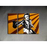  Ručno slikane slike na platnu na platnu POP Art Clint Eastwood 3-dijelna () | shoptok.hr