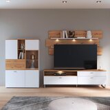 Hom`in TV-ELEMENT bela, barve hrasta | Shoptok.si