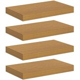  Polica na zidu 4 pcs Bež 40 x 23,5 x 4 cm Konstruirano drvo | shoptok.hr