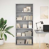 Furnova Knjižna omara siva sonoma 80x30x189 cm, (21933315) | Shoptok.si