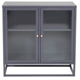 Venture Home vitrina Bakal 85 × 40 × 85 cm, svijetlosiva | shoptok.hr