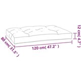  Jastuk za palete kraljevsko plavi 120 x 80 x 12 cm od tkanine | shoptok.hr