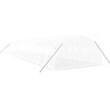  Staklenik s čeličnim okvirom bijeli 64 m² 16 x 4 x 2 m | shoptok.hr