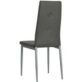  Jedilni stoli 4 kosi sivo umetno usnje, (20699717) | Shoptok.si