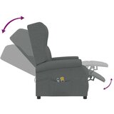  Masažna fotelja na podizanje od tkanine tamnosiva | shoptok.hr