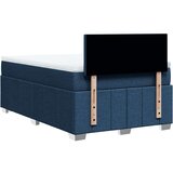 vidaXL Box spring postelja z vzmetnico modra 120x190 cm blago, (21306686) | Shoptok.si
