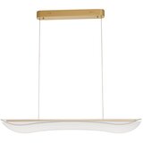 Nova Luce LED viseća svjetiljka aluminijska s mogućnosti zatamnjivanja u zlatnoj boji sa sjenilom od akrilnog stakla Agos – | shoptok.hr