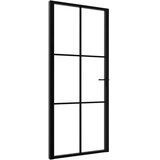 Sobna vrata od stakla ESG i aluminija 93 x 201,5 cm crna | Eponuda.ba