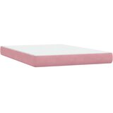 Box Spring krevet s madracem i LED ružičasti 160x220 cm baršun | shoptok.hr