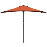  Vrtni dežnik Terakota 294 x 150 x 223 cm Poliester in jeklo, (5000160785) | Shoptok.si