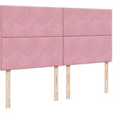 vidaXL Otomanski posteljni okvir z vzmetnicami roza 180x200cm žamet | Shoptok.si