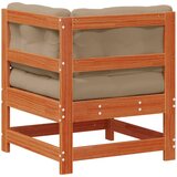  Vrtni kutni kauč Masivna borovina Vosak Smeđa - Vosak smeđa bor kutna sofa | shoptok.hr