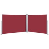 vidaXL Zložljiva stranska tenda rdeča 100x1000 cm | Shoptok.si