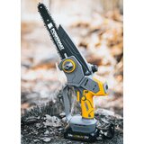  Komplet 21V akumulatorska brezkrtačna verižna žaga 20cm 2x2Ah kovček | Shoptok.si