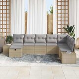  Sjedeća garnitura za vrt 8 pcs Bež 55 x 62 x 69 cm Poli ratan | shoptok.hr