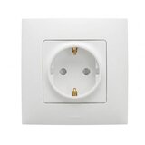 Legrand kućna utičnica schuko 250V/16A sa okvirom niloe bela Cene