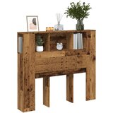 vidaXL Vzglavna omarica starinski les 120x19x104,5 cm inženirski les Cene