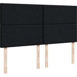 vidaXL Otomanski posteljni okvir z vzmetnicami črn 200x200 cm blago | Shoptok.si
