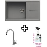  Sudoper SHR Unico 410 + slavina C01 Cemento | shoptok.hr