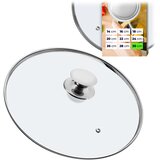 KADAX Stekleni pokrov 30 cm Univerzalni toplotno odporni pokrov za lonce in ponev, (5000355946) | Shoptok.si