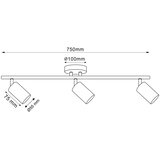 SPOT svetiljka GOLDI 3xGU10/10W/230V zlatna | Eponuda.com