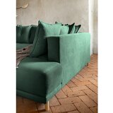Miuform Zelena sklopiva kutna garnitura od samta (s desnim kutom) Lazy Lukka – | shoptok.hr