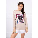 Kesi Blouse with American Girl graphics beige | shoptok.hr