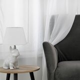 Curtain KRESZ color white style classic suspenders crushed voile 140x250 homede | shoptok.hr