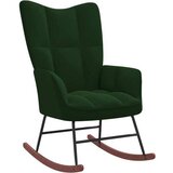 Stolica za ljuljanje tamnozelena baršunasta | shoptok.hr