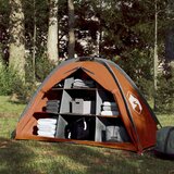 Šator Šotor za shranjevanje z 9 predelki siv 125x50x68 cm 185T taft | Shoptok.si