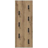  Vješalica za kapute na zidu Umjetnički hrast 30 x 1,5 x 80 cm | Eponuda.com