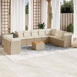 vidaXL 11-dijelni set vrtnih sofa od poliratana s jastucima bež | shoptok.hr
