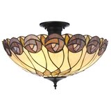Endon 111906 - Plafonski luster Tiffany HUTCHINSON 3xE27/10W/230V prečnik 50 cm | Eponuda.com