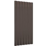 Krovni paneli 36 kom od pocinčanog čelika smeđi 80x36 cm | shoptok.hr