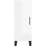  Komoda sjajna bijela 34,5 x 34 x 90 cm od konstruiranog drva | shoptok.hr