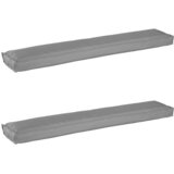  Set jastučića za palete 2 pcs Siva 200 x 40 x 8 cm | shoptok.hr