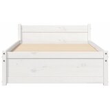  Okvir za krevet bijeli od masivnog drva 90 x 190 cm mali | shoptok.hr