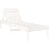  Ležaljke za sunčanje 2 kom bijele 199,5x60x74 cm od borovine | shoptok.hr